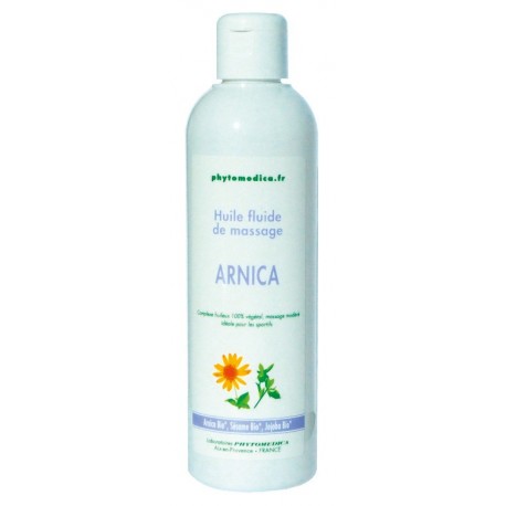 Huile fluide de massage arnica