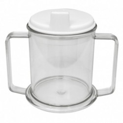 Tasse plastique transparent 2 anses