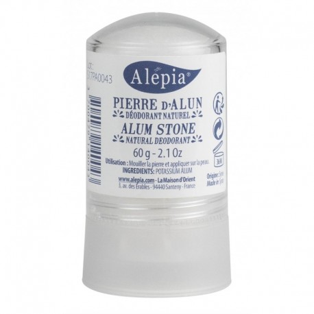 Déodorant naturel à la pierre d’alun