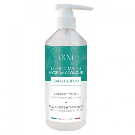 Lotions mains hydroalcooliques IXXI – Sans parfum