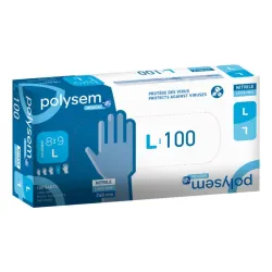 Gant d’examen nitrile non poudré Polysem